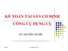 Bài giảng Kế toán ngân hàng: Chương 5 - ThS. Nguyễn Tài Yên