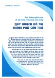 Định hướng nghiên cứu về đặc trưng vùng sông nước trong quy hoạch đô thị thành phố Cần Thơ