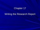 Lecture Conducting and reading research in health and human performance (4/e): Chapter 17 - Ted A. Baumgartner, Larry D. Hensley