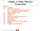 Lecture E-commerce and e-business for managers - Chapter 4: Online monetary transactions
