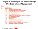 Lecture E-commerce and e-business for managers - Chapter 3: Building an e-business: Design, development and management