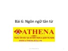 Bài giảng Cơ sở dữ liệu: Bài 6 - Trung tâm Athena