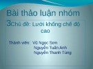 Bài thảo luận nhóm: Lưới khống chế độ cao