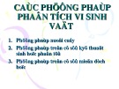 Bài thuyết trình: Các phương pháp phân tích vi sinh vật