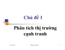 Bài giảng Chủ đề 1: Phân tích thị trường cạnh tranh