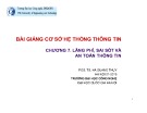 Bài giảng Cơ sở hệ thống thông tin: Chương 7 - Lãng phí, sai sót và an toàn thông tin