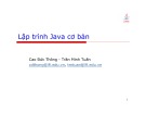 Bài giảng Lập trình Java cơ bản: Bài 4 - Các thành phần GUI