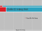 Bài giảng Lập trình WebForm: Quản lý trạng thái - ThS. Nguyễn Hà Giang