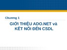 Bài giảng Lập trình cơ sở dữ liệu - Chương 1: Giới thiệu ADO.NET và kết nối đến cơ sở dữ liệu