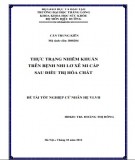 Đề tài tốt nghiệp cử nhân Điều dưỡng hệ VHVL: Thực trạng nhiễm khuẩn trên bệnh nhi Lơ xê mi cấp sau điều trị hóa chất