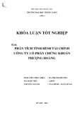 Khóa luận tốt nghiệp: Phân tích tình hình tài chính Công ty Cổ phần Chứng khoán Phượng Hoàng