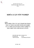 Khóa luận tốt nghiệp: Hoàn thiện công tác quản trị rủi ro trong cho vay trung hạn đối với doanh nghiệp vừa và nhỏ tại Ngân hàng Nông nghiệp và Phát triển Nông thôn huyện Mỹ Đức