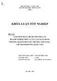 Khóa luận tốt nghiệp: Giải pháp hạn chế rủi ro cho vay đối với doanh nghiệp nhỏ và vừa tại Ngân hàng thương mại Cổ phần Kỹ thương Việt Nam - Chi nhánh Hoàng Quốc Việt