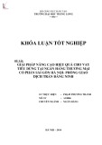 Khóa luận tốt nghiệp: Nâng cao hiệu quả cho vay tiêu dùng tại Ngân hàng Thương mại cổ phần Sài Gòn Hà Nội - Phòng giao dịch Trần Đăng Ninh