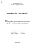 Khóa luận tốt nghiệp: Phân tích hiệu quả sử dụng tài sản cố định tại Công ty Cổ phần Cầu 3 Thăng Long