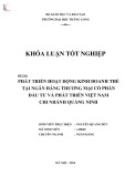 Khóa luận tốt nghiệp: Phát triển hoạt động kinh doanh thẻ tại Ngân hàng thương mại cổ phần Đầu tư và phát triển Việt Nam – chi nhánh Quảng Ninh