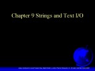 Lecture Introduction to Java programming - Chapter 9: Strings and text I/O