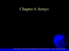 Lecture Introduction to Java programming - Chapter 6: Arrays