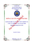 Khóa luận tốt nghiệp: Đánh giá hiệu quả sử dụng vốn cố định của công ty TNHH MTV Cao su Lộc Ninh trong giai đoạn 2013-2015