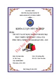 Khóa luận tốt nghiệp: Thu hút và sử dụng nguồn vốn hỗ trợ phát triển chính thức (ODA) của tỉnh Thừa Thiên Huế giai đoạn 2006-2015