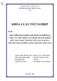 Khóa luận tốt nghiệp: Phát triển hoạt động cho thuê tài chính tại công ty cho thuê tài chính trách nhiệm hữu hạn một thành viên Ngân hàng thương mại cổ phần Công thương Việt Nam (VietinBank Leasing)