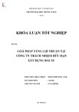 Khóa luận tốt nghiệp: Giải pháp tăng lợi nhuận tại Công ty Trách nhiệm hữu hạn Hải Âu