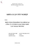 Khóa luận tốt nghiệp: Phân tích tình hình tài chính tại Công ty Cổ phần Giao nhận Kho vận Ngoại thương