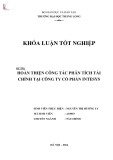 Khóa luận tốt nghiệp: Hoàn thiện công tác phân tích tài chính tại Công ty Cổ phần Intesys