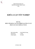 Khóa luận tốt nghiệp: Phân tích báo cáo tài chính tại Công ty Cổ phần sản xuất Kính An Toàn