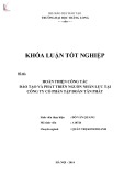 Khóa luận tốt nghiệp: Hoàn thiện công tác đào tạo và phát triển nguồn nhân lực tại Công ty Cổ phần tập đoàn Tân Phát