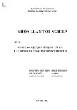 Khóa luận tốt nghiệp: Nâng cao hiệu quả sử dụng tài sản lưu động của Công ty Cổ phần LICOGI 19