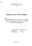 Khóa luận tốt nghiệp: Hoàn thiện kế toán bán hàng và xác định kết quả bán hàng tại Công ty Cổ phần Thương mại Hiệp Hương