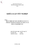 Khóa luận tốt nghiệp: Hoàn thiện kế toán chi phí sản xuất và tính giá thành sản phẩm tại Công ty Cổ phần Cơ khí Điện lực