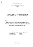 Khóa luận tốt nghiệp: Hoàn thiện kế toán chi phí sản xuất và tính giá thành sản phẩm tại Công ty TNHH Minh Phương