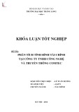 Khóa luận tốt nghiệp: Phân tích tình hình tài chính Công ty TNHH Công nghệ và Truyền thông Comtec