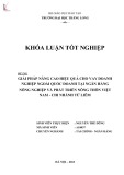 Khóa luận tốt nghiệp: Giải pháp nâng cao hiệu quả cho vay doanh nghiệp ngoài quốc doanh tại Ngân hàng Nông nghiệp và Phát triển Nông thôn Việt Nam – Chi nhánh Từ Liêm