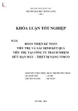 Khóa luận tốt nghiệp: Hoàn thiện kế toán tiêu thụ và xác định kết quả tiêu thụ tại Công ty TNHH Máy – Thiết bị nặng Vimco