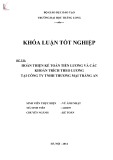 Khóa luận tốt nghiệp: Hoàn thiện kế toán tiền lương và các khoản trích theo lương tại Công ty TNHH thương mại Tràng An