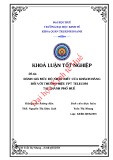 Khóa luận tốt nghiệp: Đánh giá mức độ nhận biết của khách hàng đối với thương hiệu FPT Telecom tại thành phố Huế