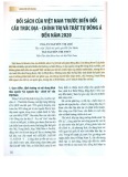 Đối sách của Việt Nam trước biến đổi cấu trúc địa - chính trị và trật tự Đông Á đến năm 2020