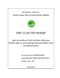 Tiểu luận tốt nghiệp Hệ thống thông tin môi trường: Trực quan hóa dữ liệu GIS theo thời gian - Trường hợp áp dụng cho bài toán mô phỏng ngập lụt sông Dak-Bla