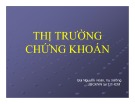 Bài giảng Thị trường chứng khoán - Bùi Nguyên Hoàn