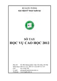 Sổ tay Học vụ Cao học 2012