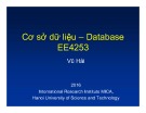 Bài giảng Cơ sở dữ liệu – Database EE4253: Chương 3.1 - Ngôn ngữ định nghĩa và thao tác dữ liệu