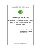 Khóa luận tốt nghiệp Hệ thống thông tin môi trường: Tích hợp GIS và AHP trong đánh giá thích nghi cây điều tại huyện Bù Gia Mập tỉnh Bình Phước