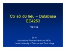 Bài giảng Cơ sở dữ liệu – Database EE4253: Chương 3.2 - Ngôn ngữ định nghĩa và thao tác dữ liệu (TT)