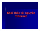 Bài giảng Khai thác tài nguyên Internet