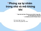 Bài thuyết trình: Phóng xạ tự nhiên trong nhà và mỏ không khí