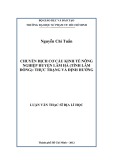 Luận văn Thạc sĩ Lịch sử học: Quá trình đô thị hóa ở thành phố Long Xuyên (tỉnh An Giang) giai đoạn 1986-2010