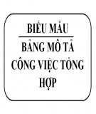 Bảng mô tả công việc tổng hợp